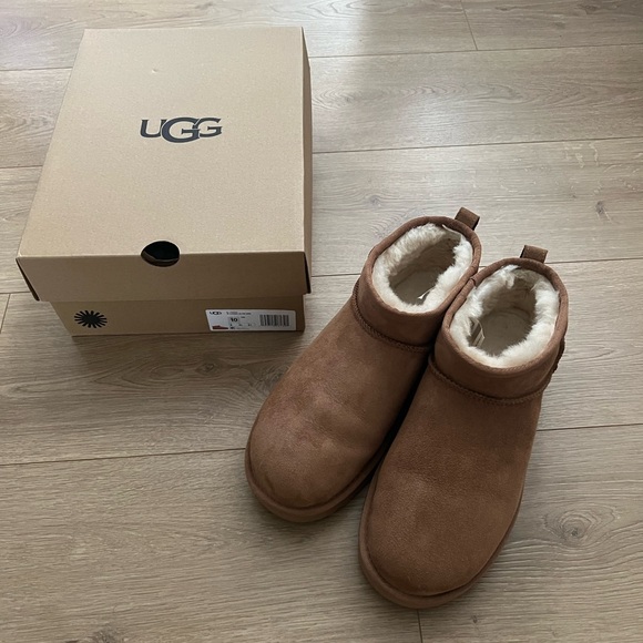 UGG Classic Ultra Mini in Chestnut Size 10 - Picture 1 of 6